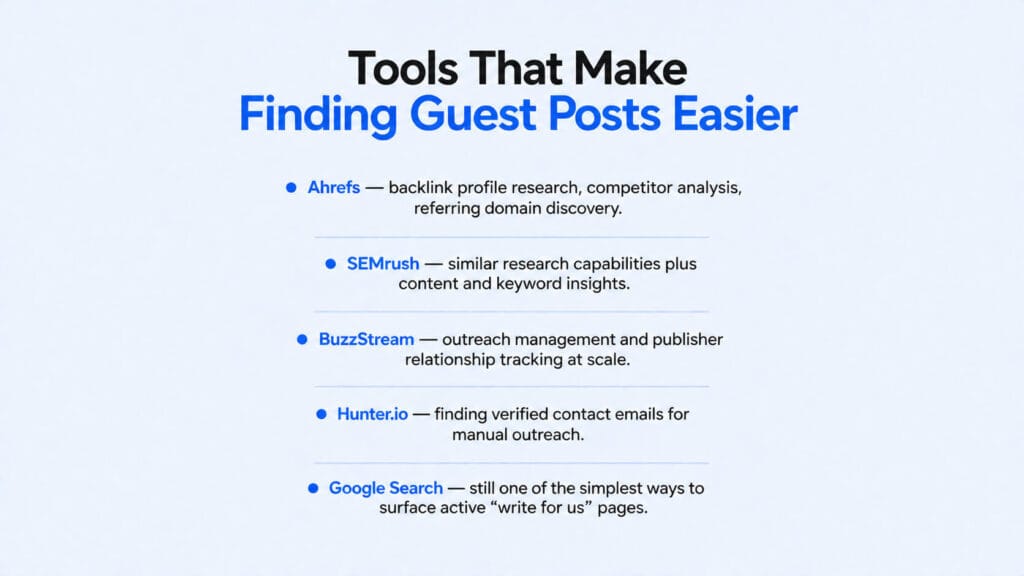 guest posting for backlinks